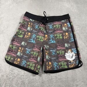 AVVA Board Shorts Mens 29 Dark Gray Duke Kahanamoku Invitational Surf 7" Inseam